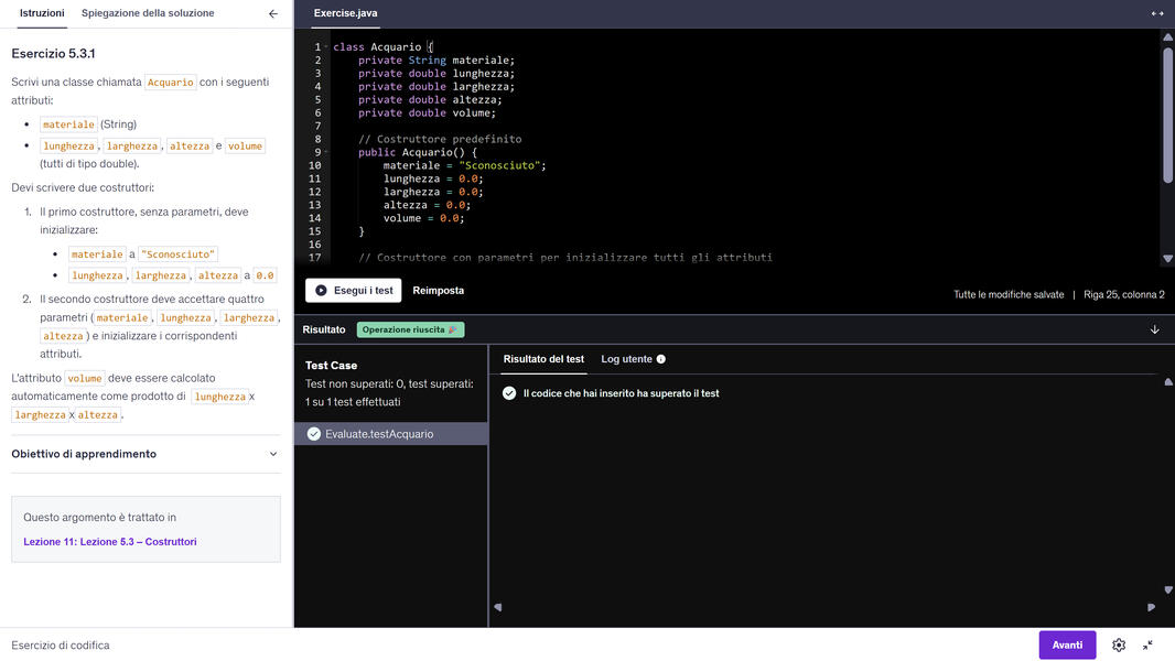 Esercizi di codifica online