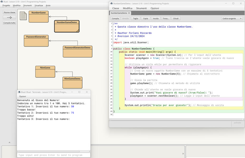 Editor semplice - Bluej