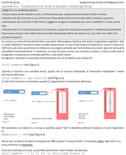 Teoria pdf allegato con spiegazione